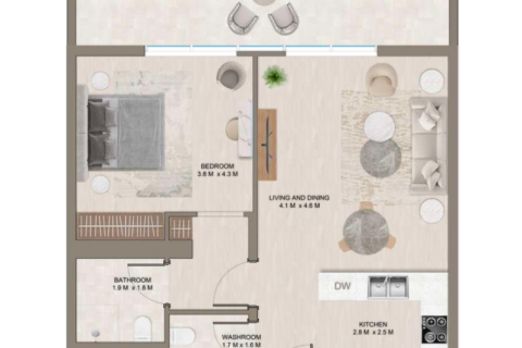 Купить квартиру в Dubai Land, Дубай, ОАЭ 1 комната, 40м2, № 732412 - фото 5