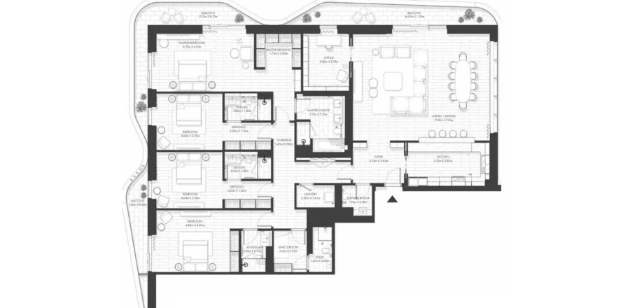 Appartement in Al Reem Island, Abu Dhabi, VAE 4 slaapkamers, 347 vr.m. nr 661979