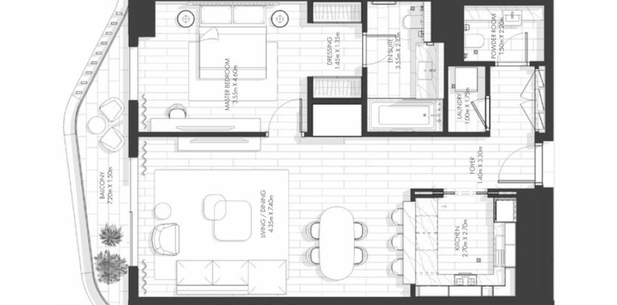 Appartement in Al Reem Island, Abu Dhabi, VAE 1 slaapkamer, 101 vr.m. nr 661976
