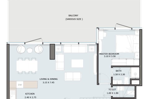 Appartamento in vendita a Al Maryah Island, Abu Dhabi, EAU 4 camere da letto, 176 mq. № 716881 - foto 4