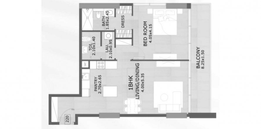 Apartment in Floarea Grande in Arjan, Dubai, UAE 1 bedroom, 85.21 sq.m. № 578270