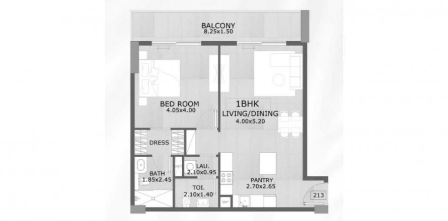 Apartment in Floarea Grande in Arjan, Dubai, UAE 1 bedroom, 80.51 sq.m. № 578269