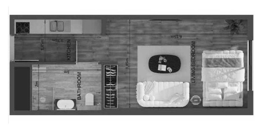 Apartemen di Mayfair Residence di Jumeirah Village Circle, Dubai, UEA 1 ruangan, 41 m2 nomor 657132