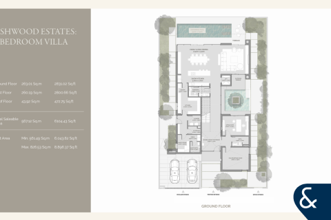 Jumeirah Golf Estates, Dubai, संयुक्त अरब अमीरात में विला, 4 बेडरूम, 567 वर्ग मीटर, संख्या 666691 - फ़ोटो 8