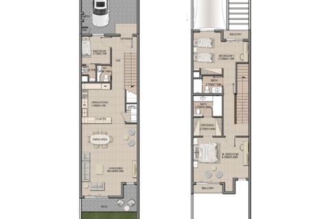 تاون هاوس للبيع في Mina Al Arab، رأس الخيمة، الإمارات العربية المتحدة 2 غرفة نوم ، 171 متر مربع ، رقم 689878 - صورة 12