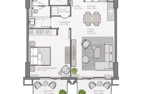 Al Wasl, Dubai, BAE’de satılık daire 1 yatak odası, 71 m&sup2; No 689882 - fotoğraf 9