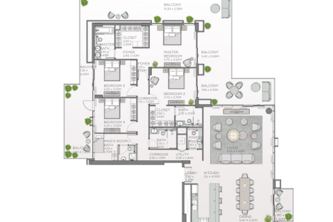 Al Wasl, Dubai, BAE’de satılık daire 1 yatak odası, 71 m&sup2; No 689882 - fotoğraf 12