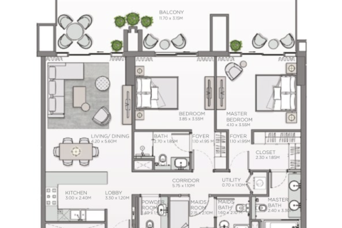 Al Wasl, Dubai, BAE’de satılık daire 1 yatak odası, 71 m&sup2; No 689882 - fotoğraf 10