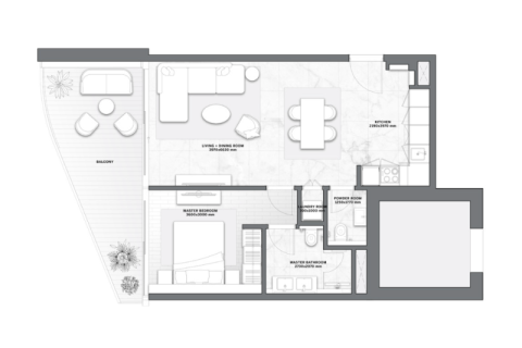 Leilighet til salgs i Al Marjan Island, Ras Al Khaimah, Emiratene 1 soverom, 64 kvm Nr. 689880 - Foto 5