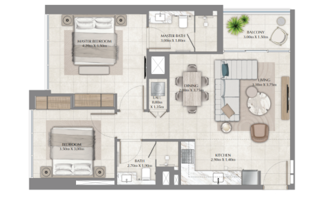 Apartment in Business Bay, Dubai, UAE 1 bedroom, 61 sq.m. № 689884 - photo 5