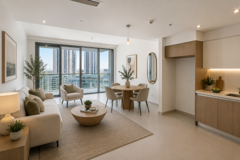 Byt v Dubai Creek Harbour (The Lagoons), Dubai, SAE 2 ložnice, 121.39 m² Č.: 750326 - fotografie 5