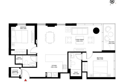 Apartemen di Dubai, UEA 2 kamar tidur, 89.1 m2 nomor 631688 - foto 10