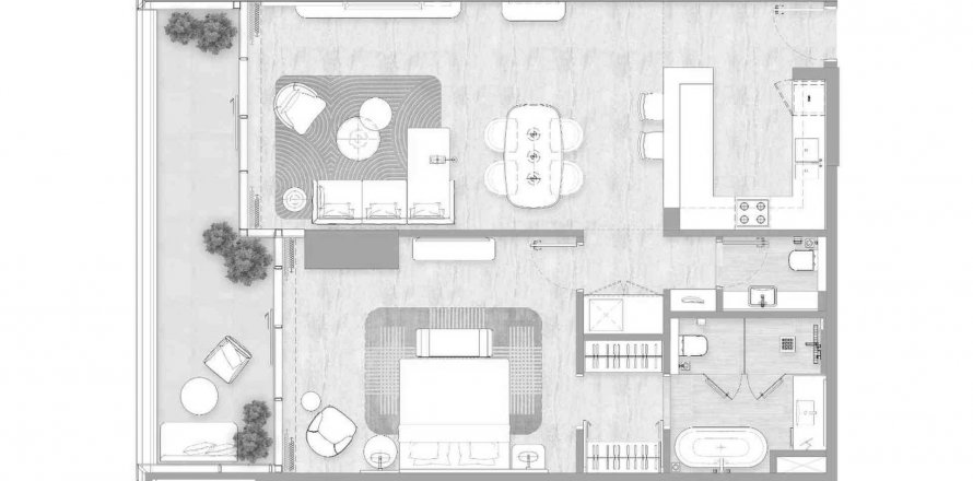 Apartment in Kempinski Marina Residences in Dubai Marina, UAE 1 bedroom, 109.03 sq.m. № 458755