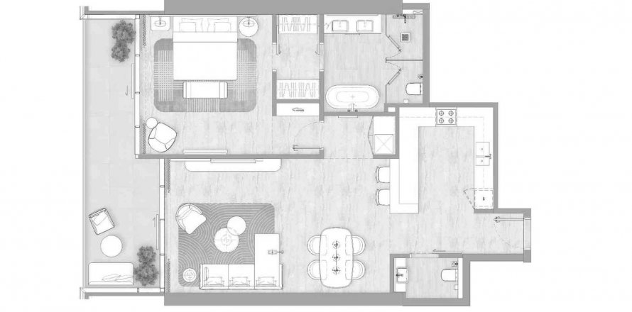Korter asukohaga Kempinski Marina Residences asukohaga Dubai Marina, AÜE: 1 magamistoaga, 110.71 m² Nr 458750