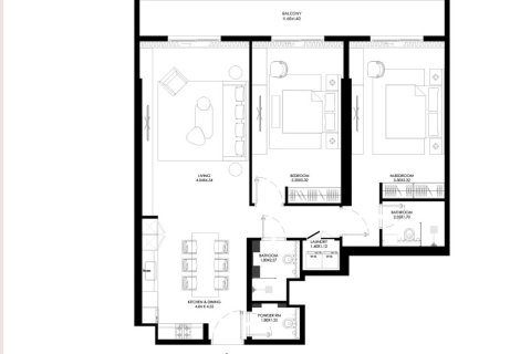 Byt v City of Arabia, Dubai, SAE 2 ložnice, 132.4 m² Č.: 703730 - fotografie 12