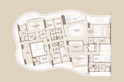 Apartmán v Jumeirah, Dubai, SAE 4 spálne, 725 m2 č. 704498 - Fotografia 16