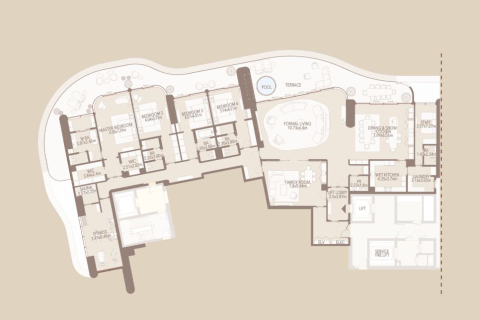 Apartmán v Jumeirah, Dubai, SAE 4 spálne, 725 m2 č. 704498 - Fotografia 15