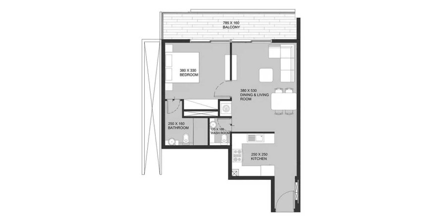 Apartment in Garnet by Siroya in Dubai South (Dubai World Central), UAE 1 bedroom, 70.71 sq.m. № 705333