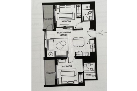 Apartment sa Mohammed Bin Rashid City, Dubai, UAE 2 silid-tulugan, 72.93 sq.m. № 646205 - larawan 16