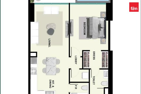 Leilighet til salgs i Dubai, Emiratene 1 soverom, 78.5 kvm Nr. 723069 - Foto 11