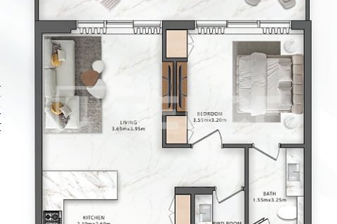 Byt v Ras Al Khaimah, SAE 1 pokoj, 35 m² Č.: 633335 - fotografie 24