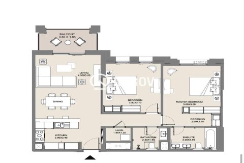 Dzīvoklis Umm Suqeim, Dubaijā, AAE 2 istabas, 103.4 m2 Nr. 761078 - attēls 9