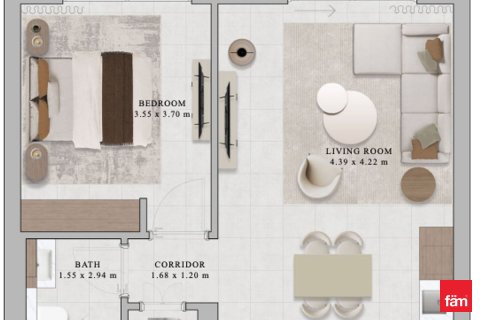 آپارتمان برای فروش در Dubai Hills Estate، Dubai، امارات متحده عربی 1 خوابه ، 69.2 متر مربع ، شماره 702339 - تصویر 16