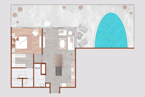 Appartamento in vendita a Jumeirah Village Circle, Dubai, EAU 1 camera da letto, 43 mq. № 732743 - foto 9