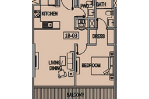 Appartement à vendre à  Majan, Dubai, EAU 1 pièce, 35 m2 № 732794 - photo 4