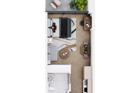 Apartemen di Dubai Sports City, UEA 1 ruangan, 39 m2 nomor 732796 - foto 10