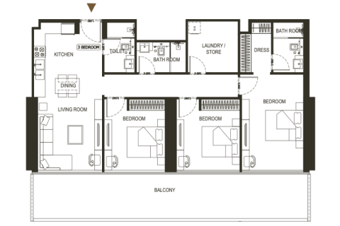 Пәтер Dubai Sports City, Дубай, БАӘ-да 1 бөлме, 28 м² № 732795 - фото 10