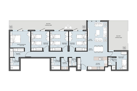 Lakás itt: Al Reem Island, Abu Dhabi, EAE, 1 hálószoba, azonosító: 732793 - fénykép 10