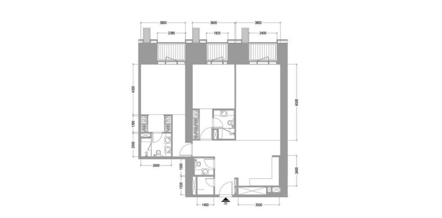 Dzīvoklis TIGER SKY TOWER Business Bay, Dubaijā, AAE 2 istabas, 136.84 m2 Nr. 448770
