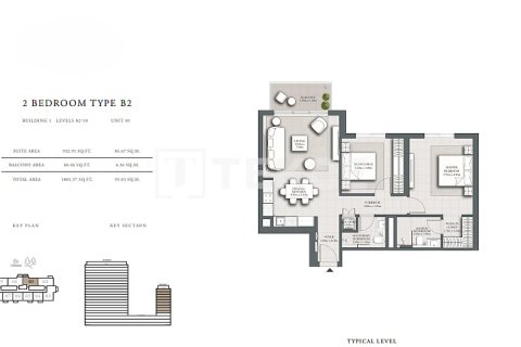 Apartmán v Dubai Hills Estate, SAE 2 spálne, 196 m2 č. 685696 - Fotografia 16