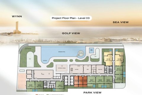 Ras Al Khaimah, UAE의 판매용 아파트 침실 2개, 76제곱미터 번호 656155 - 사진 3