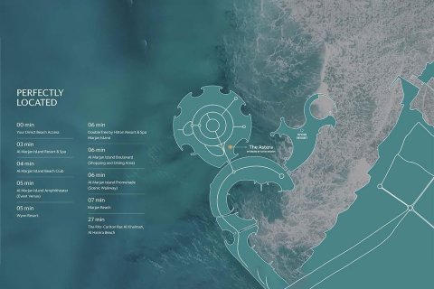 Apartment sa Al Marjan Island, Ras Al Khaimah, UAE 1 silid-tulugan, 94 sq.m. № 656495 - larawan 14