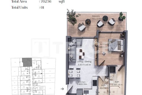 Διαμέρισμα σε Al Warsan, Dubai, ΗΑΕ 1 υπνοδωμάτιο, 146 τ.μ. Αρ. 721379 - φωτογραφία 18