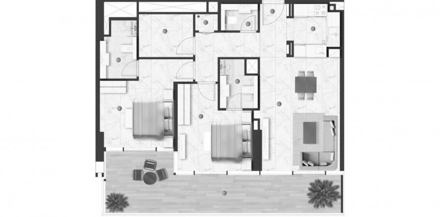 Business Bay, Dubai, BAE’de daire 2 yatak odası, 108.79 m² No 551562