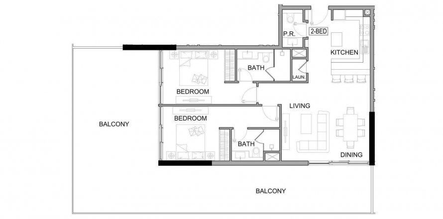 Apartment in Damac Lagoon Views Phase 3 in Golf City, Dubai, UAE 2 bedrooms, 166.94 sq.m. № 564424
