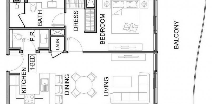 Apartment in Damac Lagoon Views Phase 3 in Golf City, Dubai, UAE 1 bedroom, 72.36 sq.m. № 564421