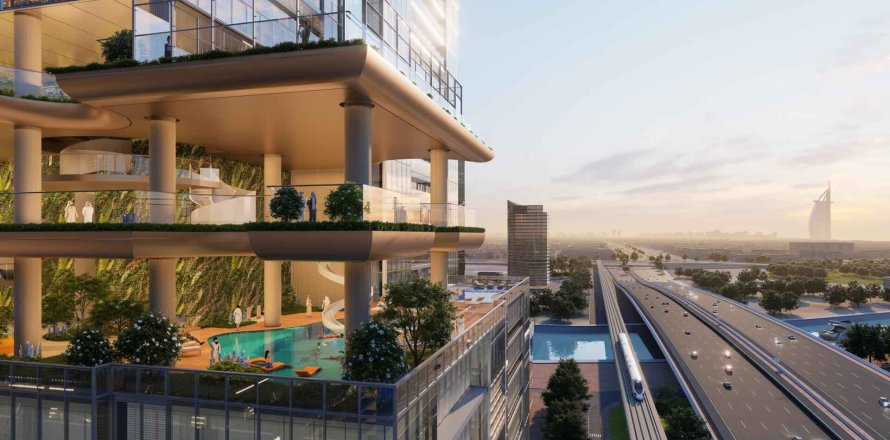 Apartemen di Sobha Skyparks di Business Bay, Dubai, UEA 3 kamar tidur, 210.63 m2 nomor 646648