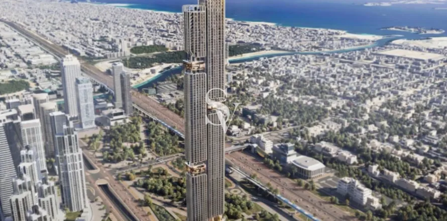 Квартира в DWTN Residences в Бизнес-Бэй, Дубай, ОАЭ 2 спальни, 124м2 № 658154