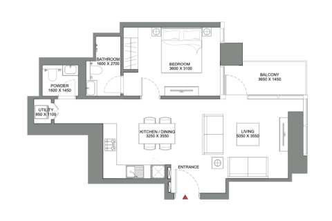 Lägenhet till försäljning i Dubai, UAE 1 sovrum, 59 kvm Nr. 690267 - fotografi 6