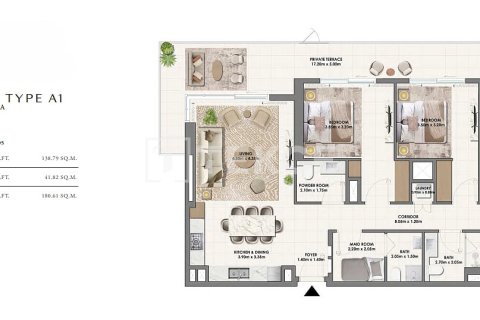 Lägenhet till försäljning i Dubai Hills Estate, Dubai, UAE 2 sovrum, 121 kvm Nr. 739445 - fotografi 12