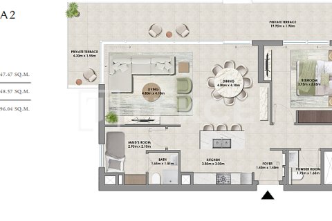 Apartman u Dubai Hills Estate, UAE 1 spavaća soba, 64 m2 Br. 739446 - fotografija 18