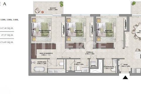 Apartman u Dubai Hills Estate, UAE 1 spavaća soba, 64 m2 Br. 739446 - fotografija 16