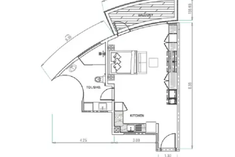 Apartment in MBL Signature in Jumeirah Lake Towers, Dubai, UAE 1 room, 56 sq.m. № 704849 - photo 10