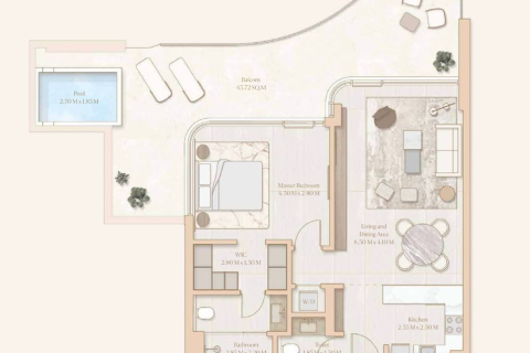 Apartment in Esme Beach Residences in Dubai, UAE 1 bedroom, 117 sq.m. № 704847 - photo 16