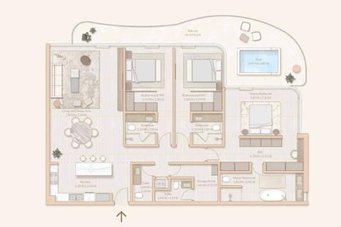 Apartment in Esme Beach Residences in Dubai, UAE 1 bedroom, 117 sq.m. № 704847 - photo 18
