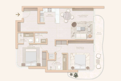 Apartment in Esme Beach Residences in Dubai, UAE 1 bedroom, 117 sq.m. № 704847 - photo 17